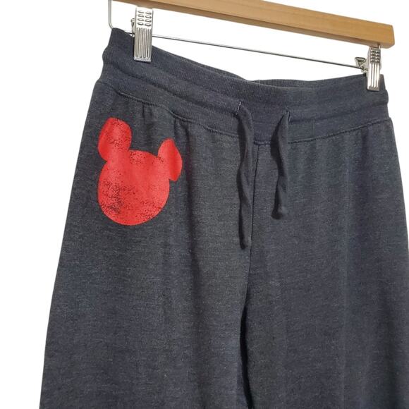 Disney | Mickey Gray and Red Distressed Joggers - Picture 2 of 7